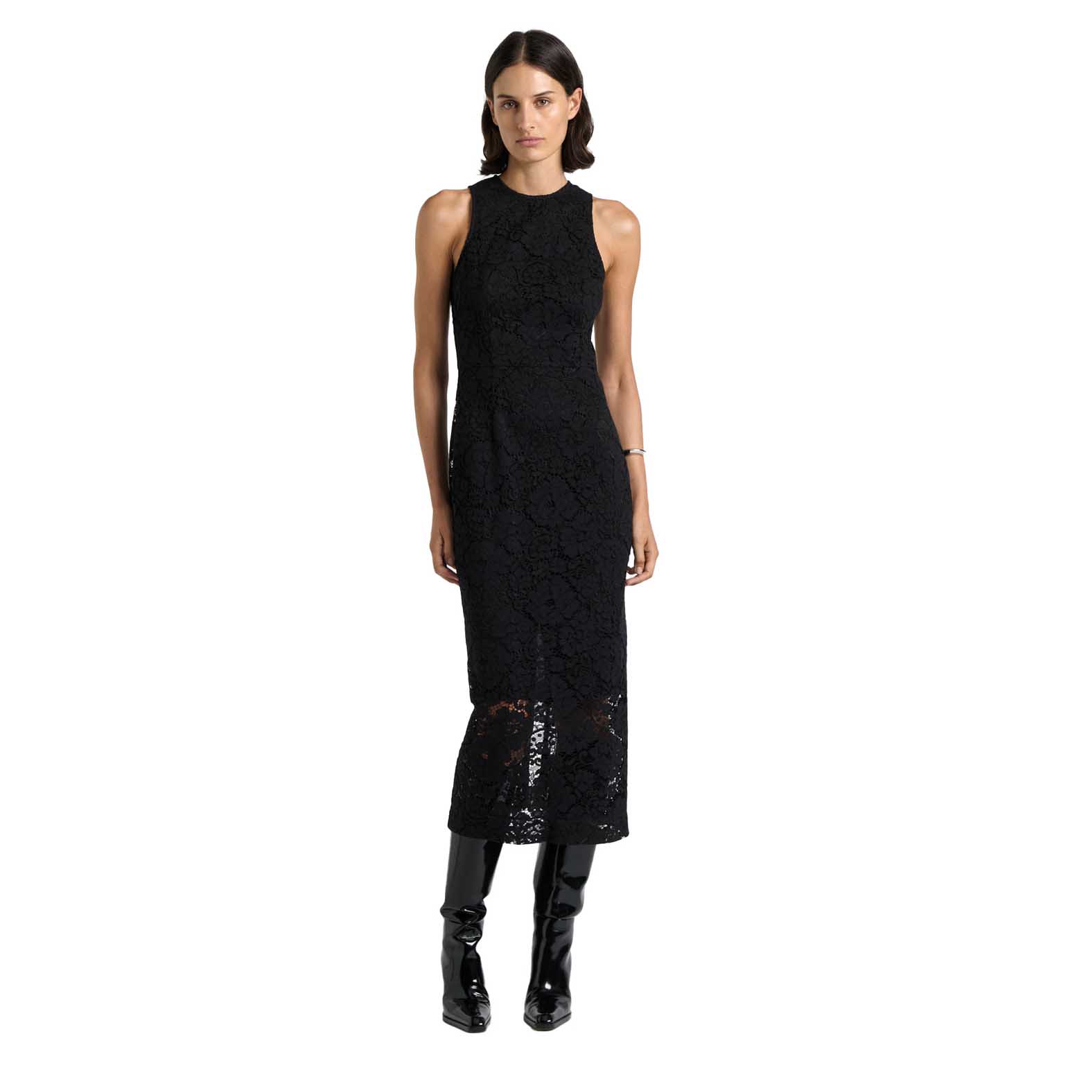 Cue Paisley Rose Lace Column Dress